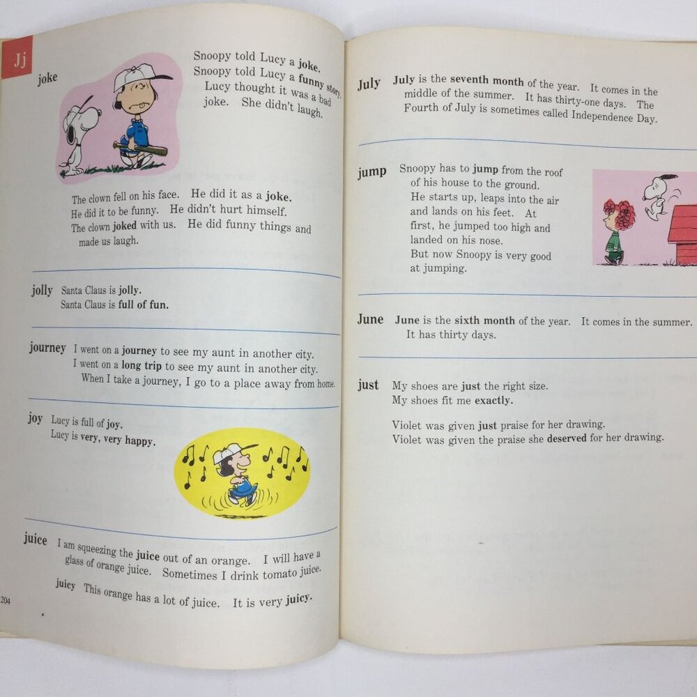 Vintage 1973 Peanuts The Charlie Brown Dictionary Incomplete Set Volumes 1-5 & 7 - Picture 13 of 16
